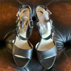 Michael Kors black heels platform